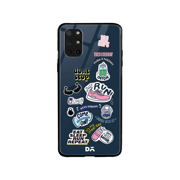 DailyObjects Fitspiration Glass Case Cover For OnePlus 8T