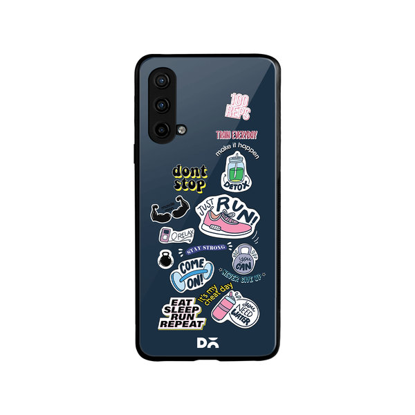 

DailyObjects Fitspiration Glass Case Cover For OnePlus Nord CE
