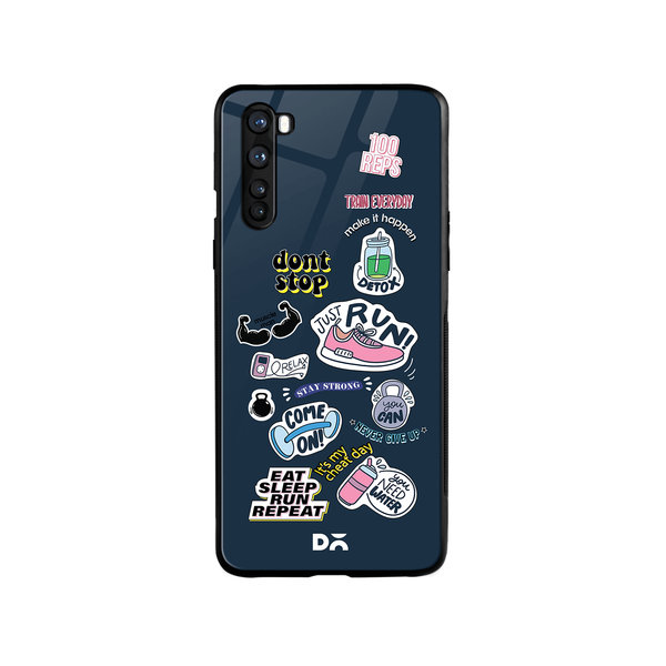 

DailyObjects Fitspiration Glass Case Cover For OnePlus Nord
