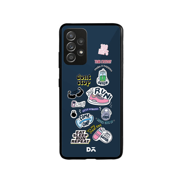 

DailyObjects Fitspiration Glass Case Cover For Samsung Galaxy A52
