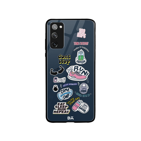 

DailyObjects Fitspiration Glass Case Cover For Samsung Galaxy S20 FE
