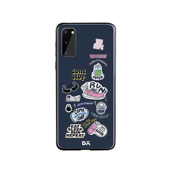 DailyObjects Fitspiration Glass Case Cover For Samsung Galaxy S20