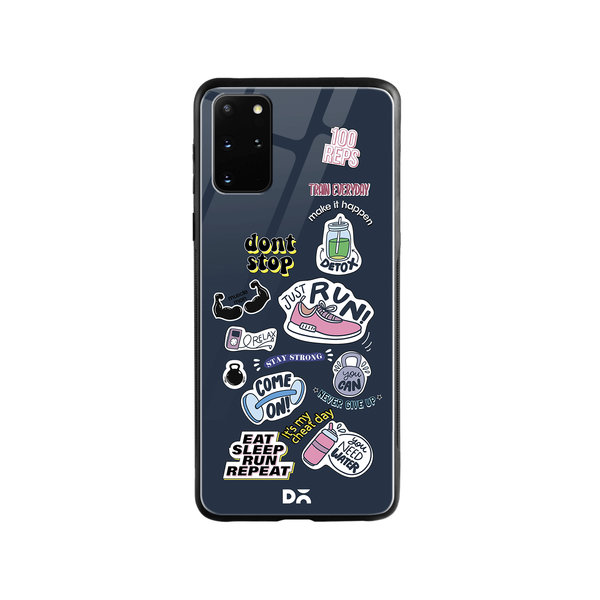

DailyObjects Fitspiration Glass Case Cover For Samsung Galaxy S20 Plus