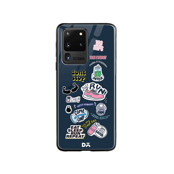 

DailyObjects Fitspiration Glass Case Cover For Samsung Galaxy S20 Ultra