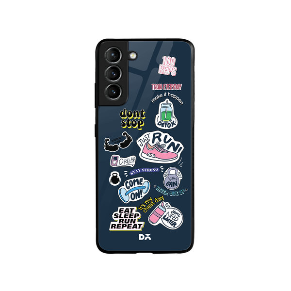 

DailyObjects Fitspiration Glass Case Cover For Samsung Galaxy S21 FE