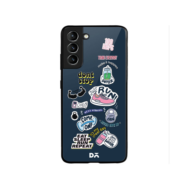 

DailyObjects Fitspiration Glass Case Cover For Samsung Galaxy S22
