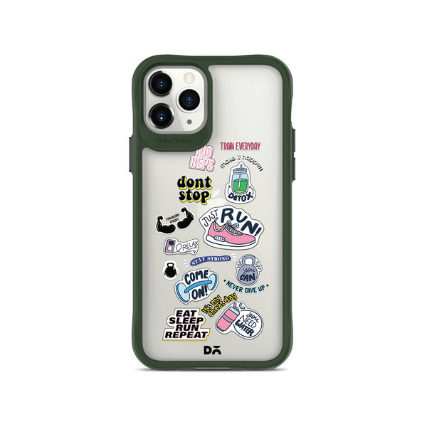 

DailyObjects Fitspiration Green Hybrid Clear Case Cover For iPhone 11 Pro Max