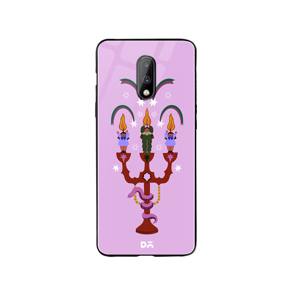 DailyObjects Flamecasters Glass Case Cover For OnePlus 7