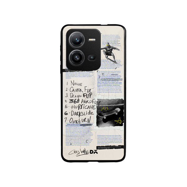 

DailyObjects Flipster Glass Case Cover For Vivo V25
