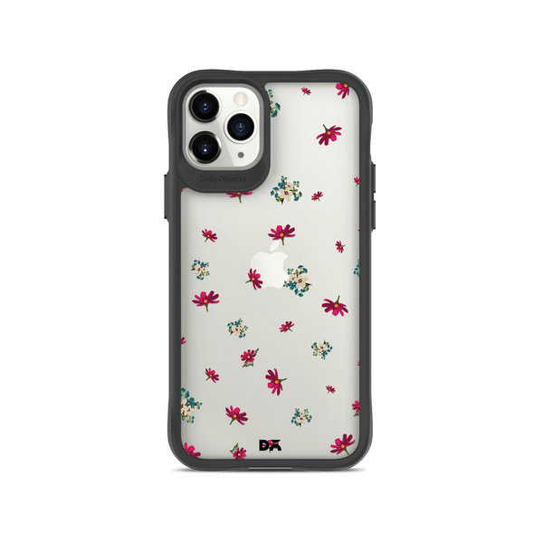 

DailyObjects Floating Flowers Black Hybrid Clear Case Cover For iPhone 11 Pro