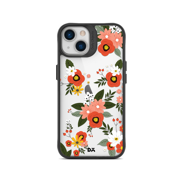 

DailyObjects Flower Bunch Black Hybrid Clear Case Cover For iPhone 13 Mini