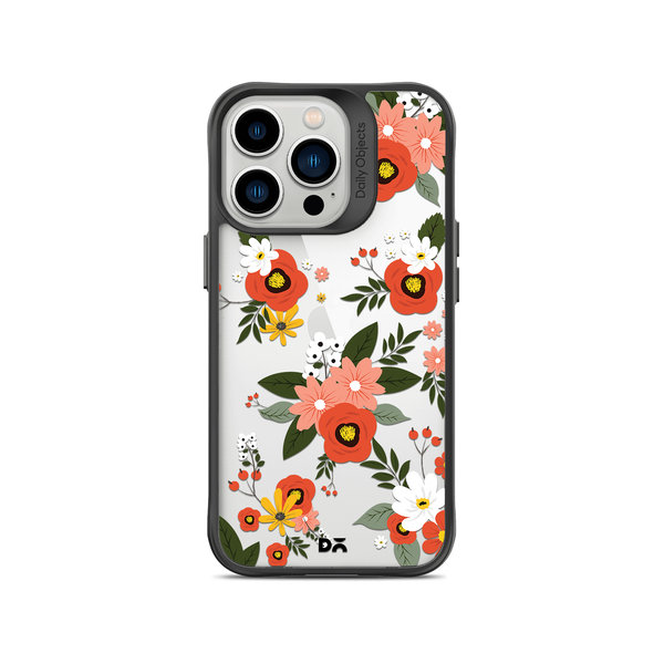 

DailyObjects Flower Bunch Black Hybrid Clear Case Cover For iPhone 13 Pro Max