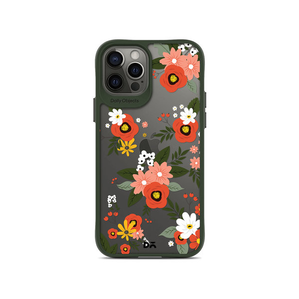 

DailyObjects Flower Bunch Green Hybrid Clear Case Cover For iPhone 12 Pro Max