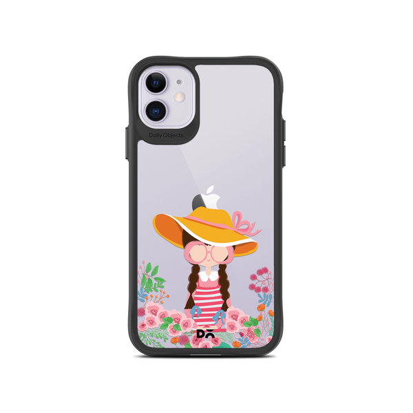 

DailyObjects Flower Nerd Black Hybrid Clear Case Cover For iPhone 11