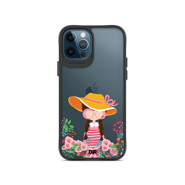 

DailyObjects Flower Nerd Black Hybrid Clear Case Cover For iPhone 12 Pro Max