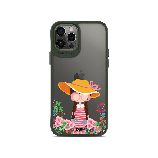 

DailyObjects Flower Nerd Green Hybrid Clear Case Cover For iPhone 12 Pro Max