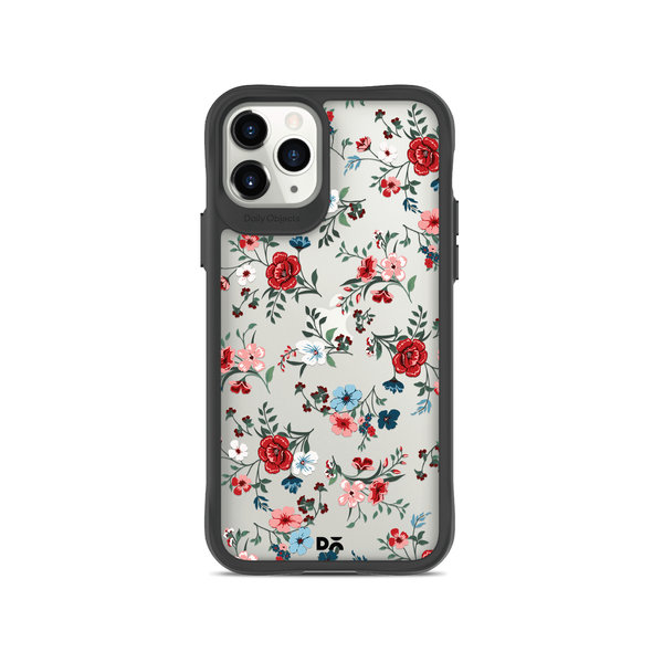 

DailyObjects Flower Sheet Black Hybrid Clear Case Cover For iPhone 11 Pro