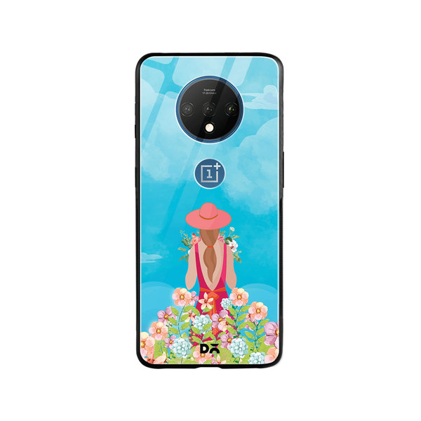 

DailyObjects Flowerland Glass Case Cover For OnePlus 7T