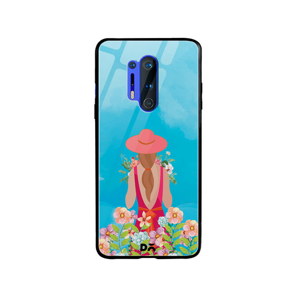 

DailyObjects Flowerland Glass Case Cover For OnePlus 8 Pro