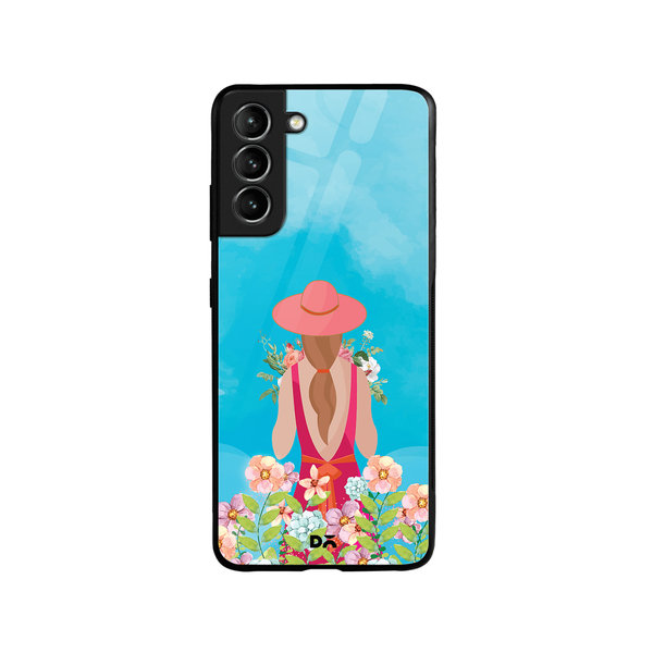 

DailyObjects Flowerland Glass Case Cover For Samsung Galaxy S21 Plus