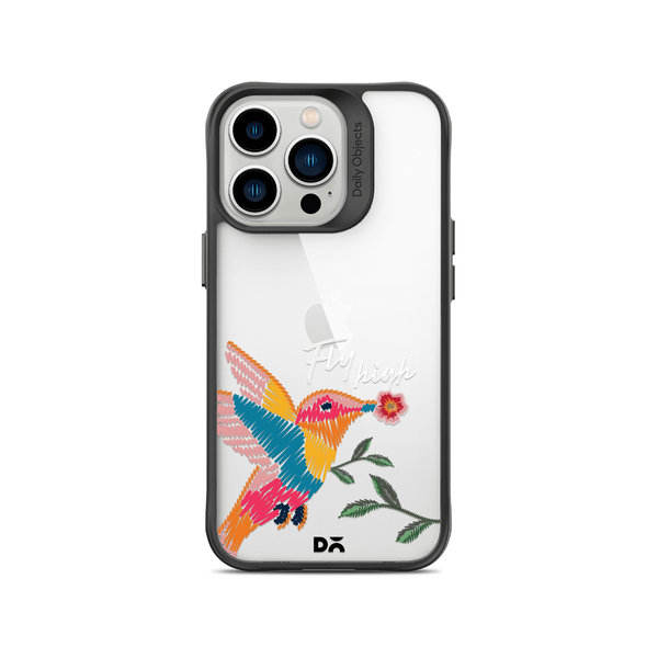 

DailyObjects Fly High Black Hybrid Clear Case Cover For iPhone 13 Pro Max