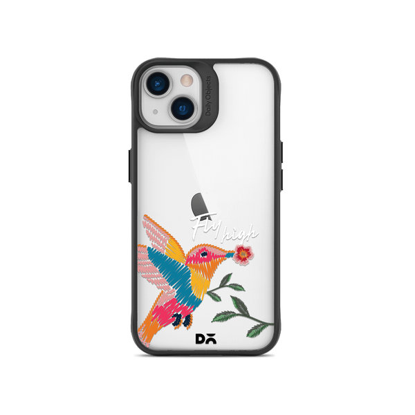 

DailyObjects Fly High Black Hybrid Clear Case Cover For iPhone 14 Plus