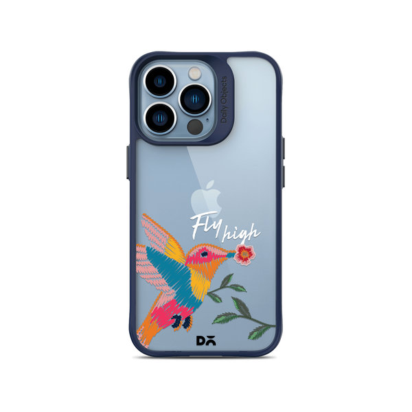 

DailyObjects Fly High Blue Hybrid Clear Case Cover For iPhone 13 Pro Max