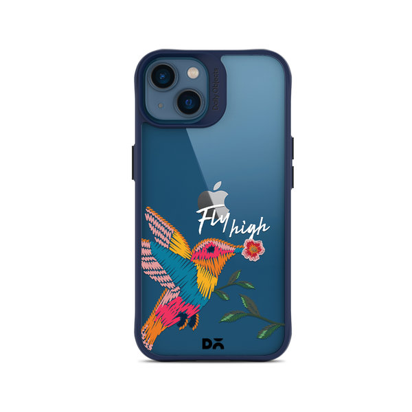 

DailyObjects Fly High Blue Hybrid Clear Case Cover For iPhone 14 Plus