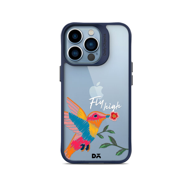 

DailyObjects Fly High Blue Hybrid Clear Case Cover For iPhone 14 Pro
