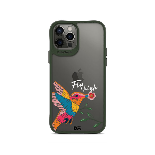 

DailyObjects Fly High Green Hybrid Clear Case Cover For iPhone 12 Pro Max