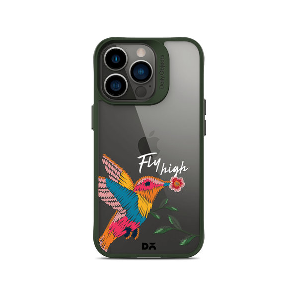 

DailyObjects Fly High Green Hybrid Clear Case Cover For iPhone 13 Pro Max