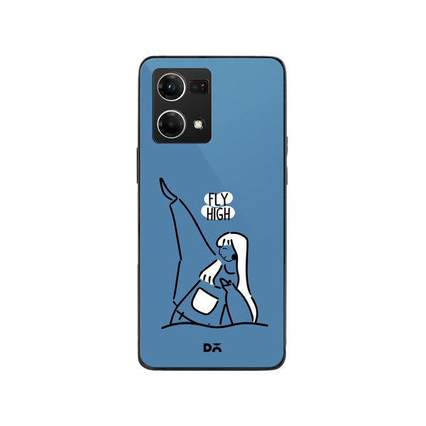 

DailyObjects Flying High Glass Case Cover For Oppo F21 Pro