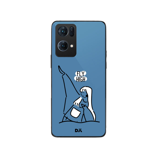 

DailyObjects Flying High Glass Case Cover For Oppo Reno 7 Pro