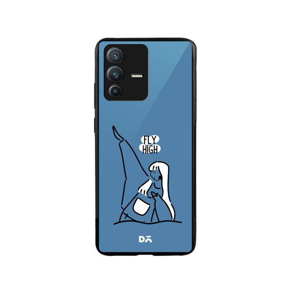 

DailyObjects Flying High Glass Case Cover For Vivo V23 Pro