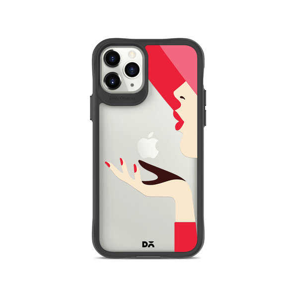 

DailyObjects Flying Kiss Black Hybrid Clear Case Cover For iPhone 11 Pro