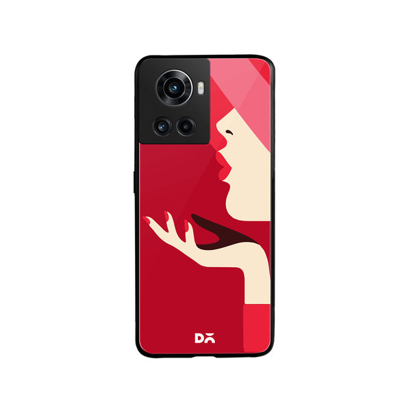 

DailyObjects Flying Kiss Glass Case Cover For OnePlus 10R