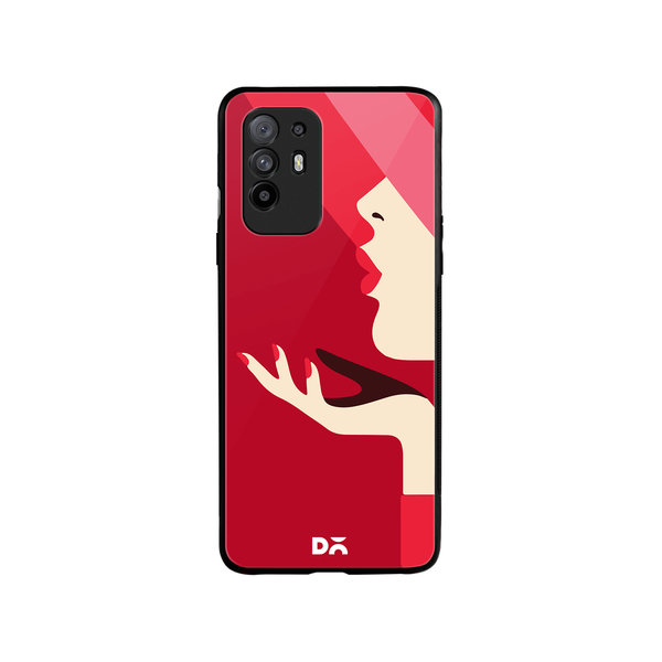 DailyObjects Flying Kiss Glass Case Cover For Oppo F19 Pro Plus