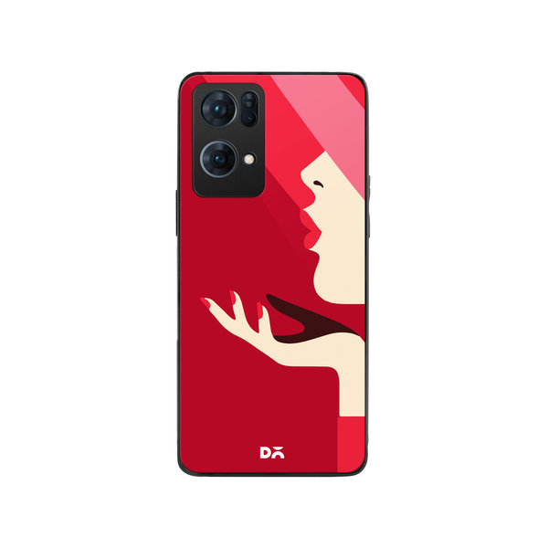 DailyObjects Flying Kiss Glass Case Cover For Oppo Reno 7 Pro