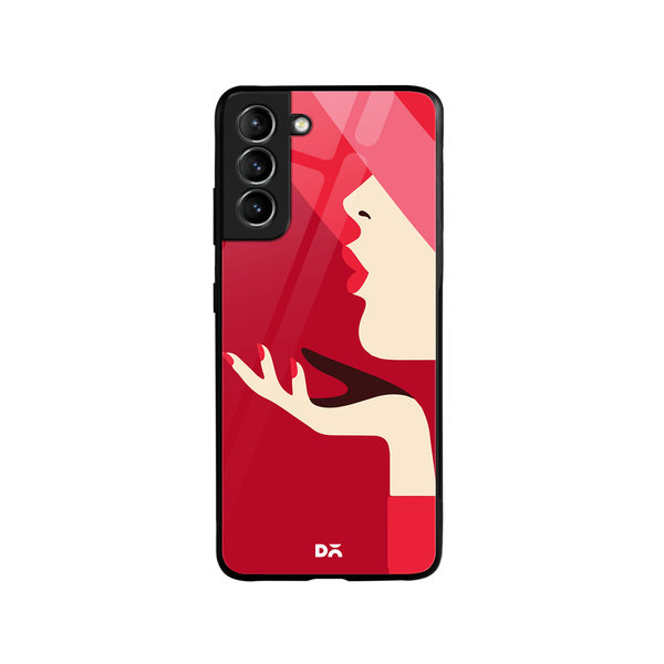 

DailyObjects Flying Kiss Glass Case Cover For Samsung Galaxy S21 Plus