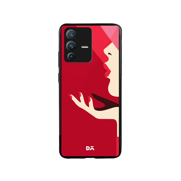 

DailyObjects Flying Kiss Glass Case Cover For Vivo V23 Pro