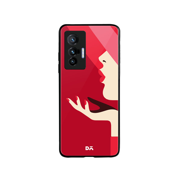 

DailyObjects Flying Kiss Glass Case Cover For Vivo X70