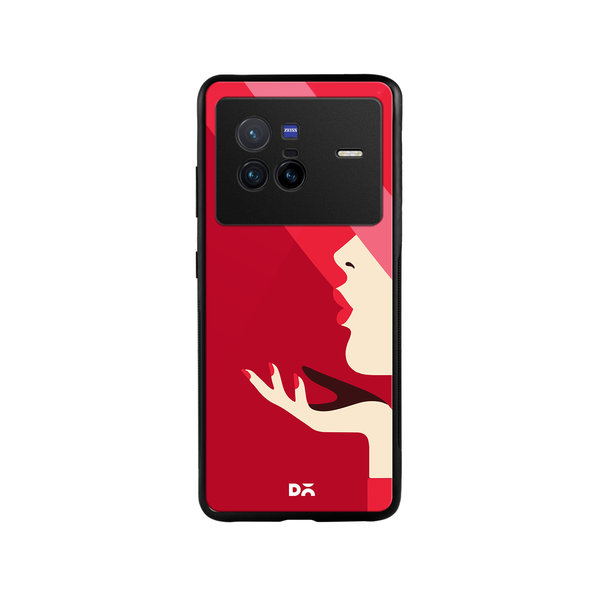 

DailyObjects Flying Kiss Glass Case Cover For Vivo X80