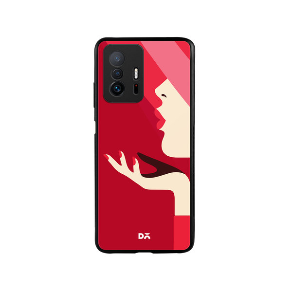 

DailyObjects Flying Kiss Glass Case Cover For Xiaomi 11T