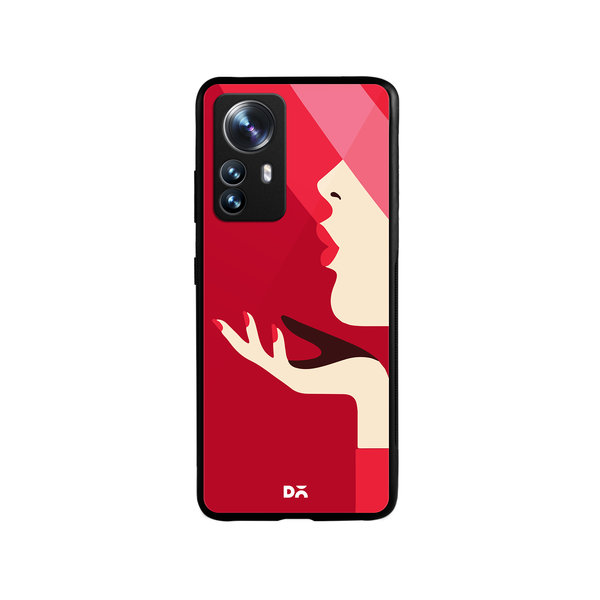 DailyObjects Flying Kiss Glass Case Cover For Xiaomi 12 Pro