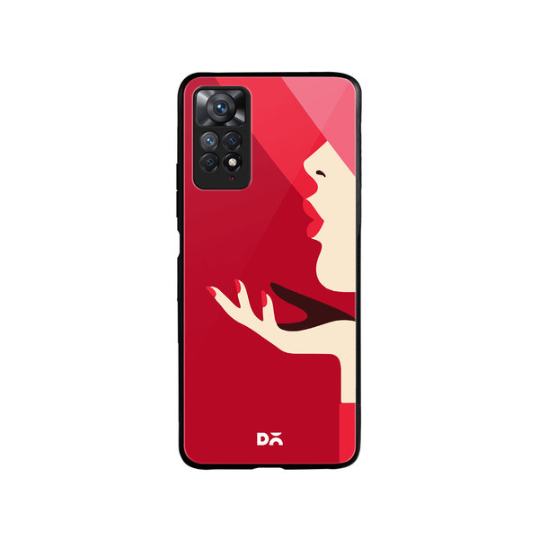 

DailyObjects Flying Kiss Glass Case Cover For Xiaomi Redmi Note 11 Pro