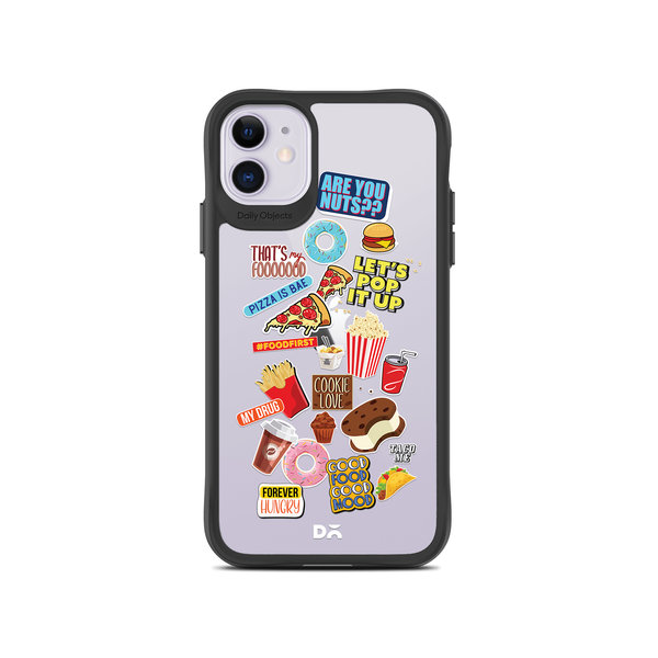 

DailyObjects Food Coma Black Hybrid Clear Case Cover For iPhone 11