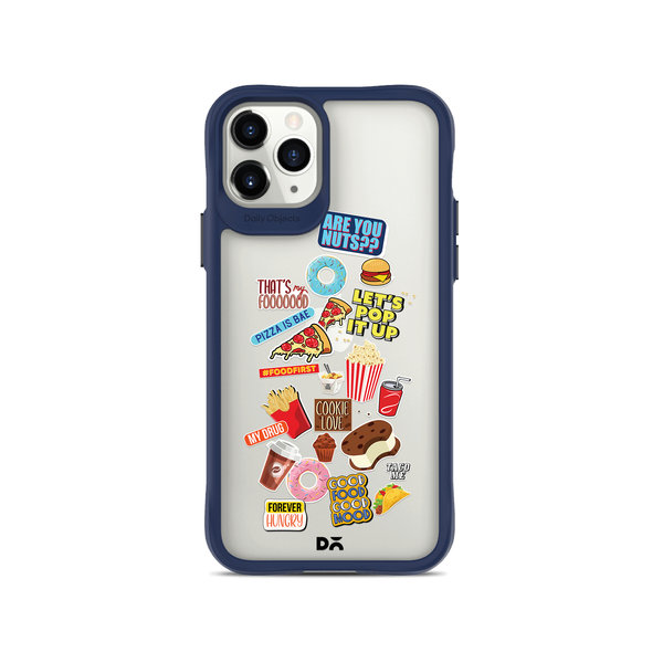 

DailyObjects Food Coma Blue Hybrid Clear Case Cover For iPhone 11 Pro Max