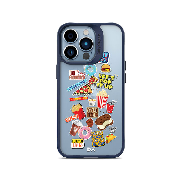 

DailyObjects Food Coma Blue Hybrid Clear Case Cover For iPhone 13 Pro Max