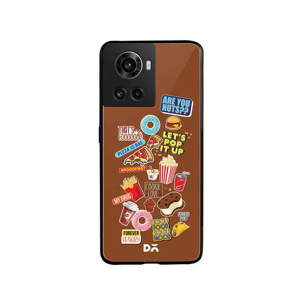 

DailyObjects Food Coma Glass Case Cover For OnePlus 10R