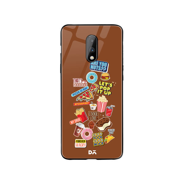 

DailyObjects Food Coma Glass Case Cover For OnePlus 7